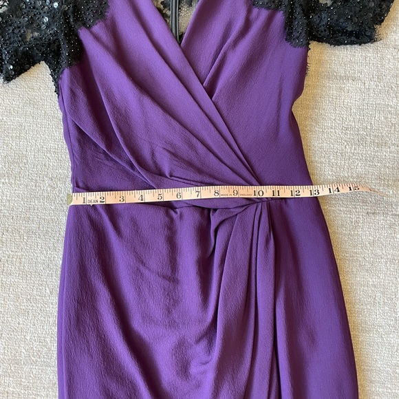 Jenny Packham Beaded Silk Wrap Dress - Picture 8 of 12